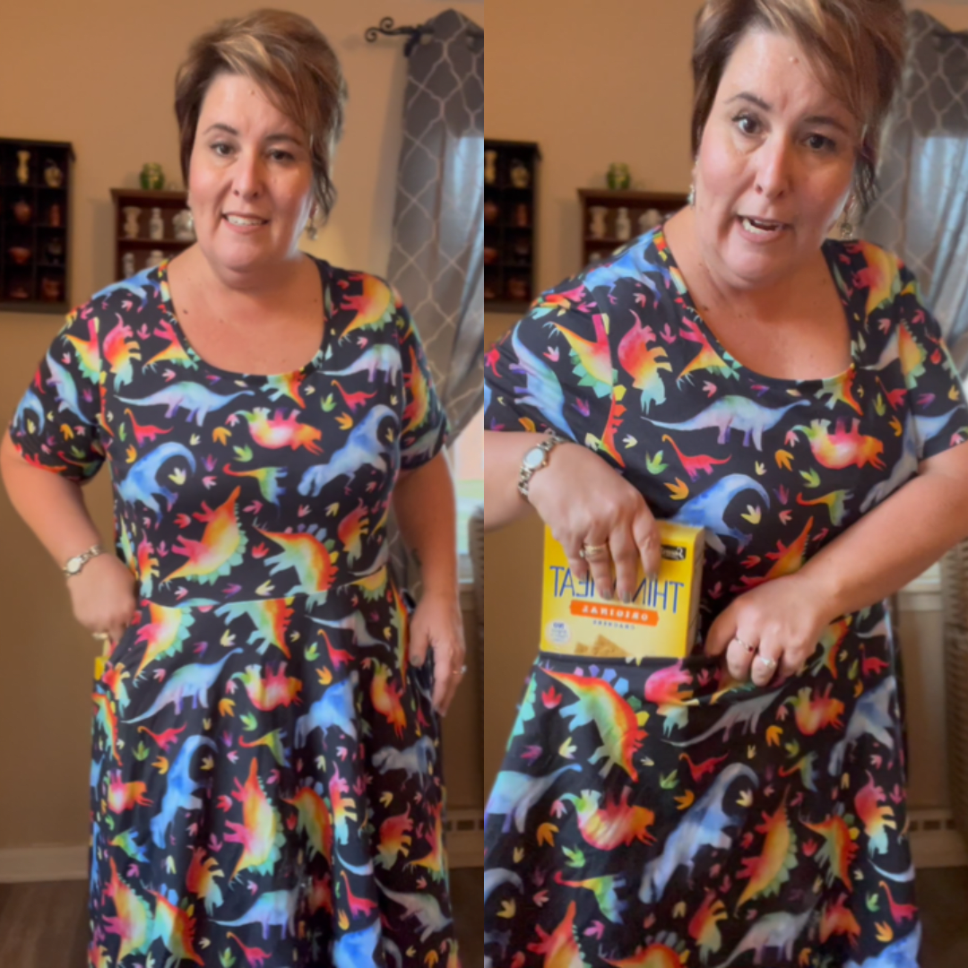 Svaha dress with functional deep pockets